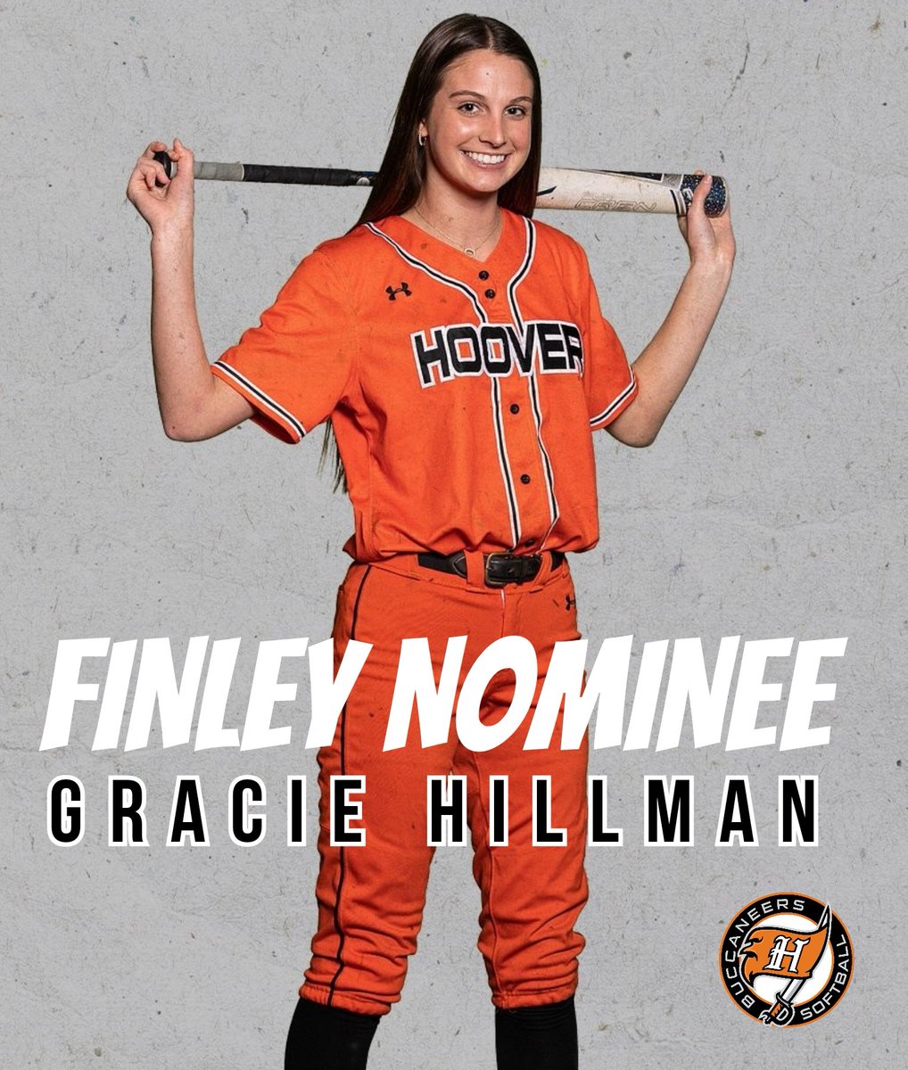 Congrats to Gracie - nominated for the Finley Award. This is a tribute to Coach Finley’s character and legacy as a way to recognize outstanding character found within Hoover City Schools. She is well deserving of this award as she is a humble teammate and is a tireless worker!
