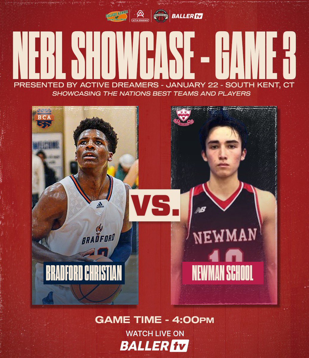 Active Dreamers™ (@1activedreamer) on Twitter photo Make sure you tune in January 22 for the <a href="/The_NEBL/">New England Basketball League</a> Showcase presented by Active Dreamers. Be ready to see some of the top talent in the country!!
📺 ballertv.com/events/new-eng… Make sure you tune in January 22 for the <a href="/The_NEBL/">New England Basketball League</a> Showcase presented by Active Dreamers. Be ready to see some of the top talent in the country!!
📺 ballertv.com/events/new-eng…