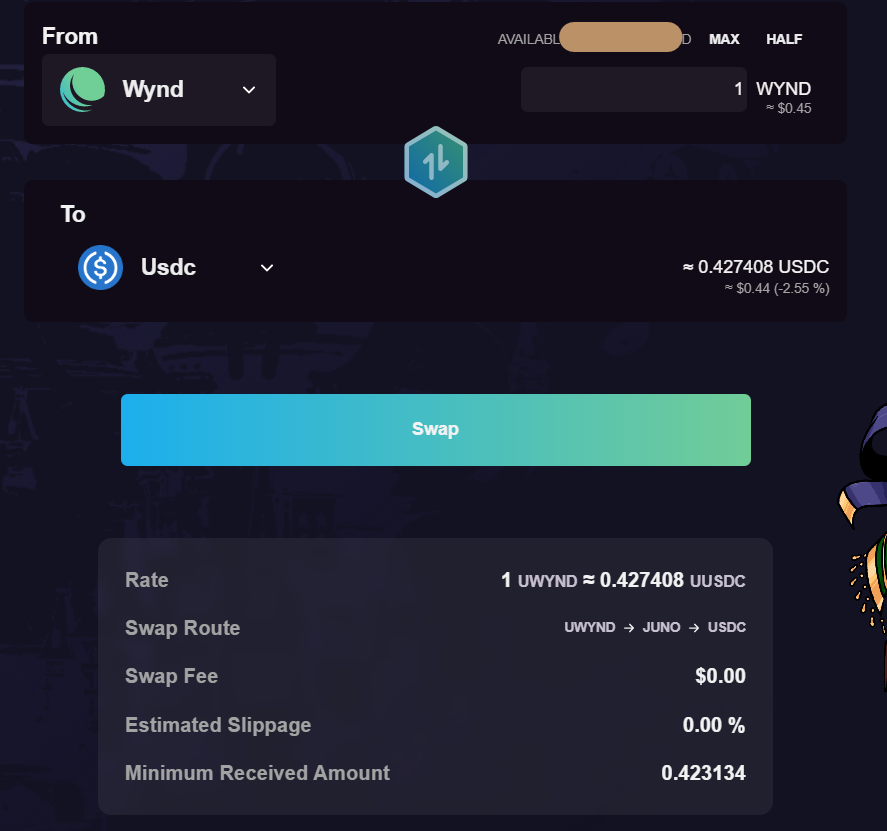 FrauBelz's tweet photo. Today is a very productive day. 
$WYND DEX is live and 1 $WYND is worth $0.43. 

My pools from JSwap have also been migrated, no APR yet but it's a progress. 

FrauBelz is very happy camper today! 😂😜 https://t.co/2c2rMbfR0W