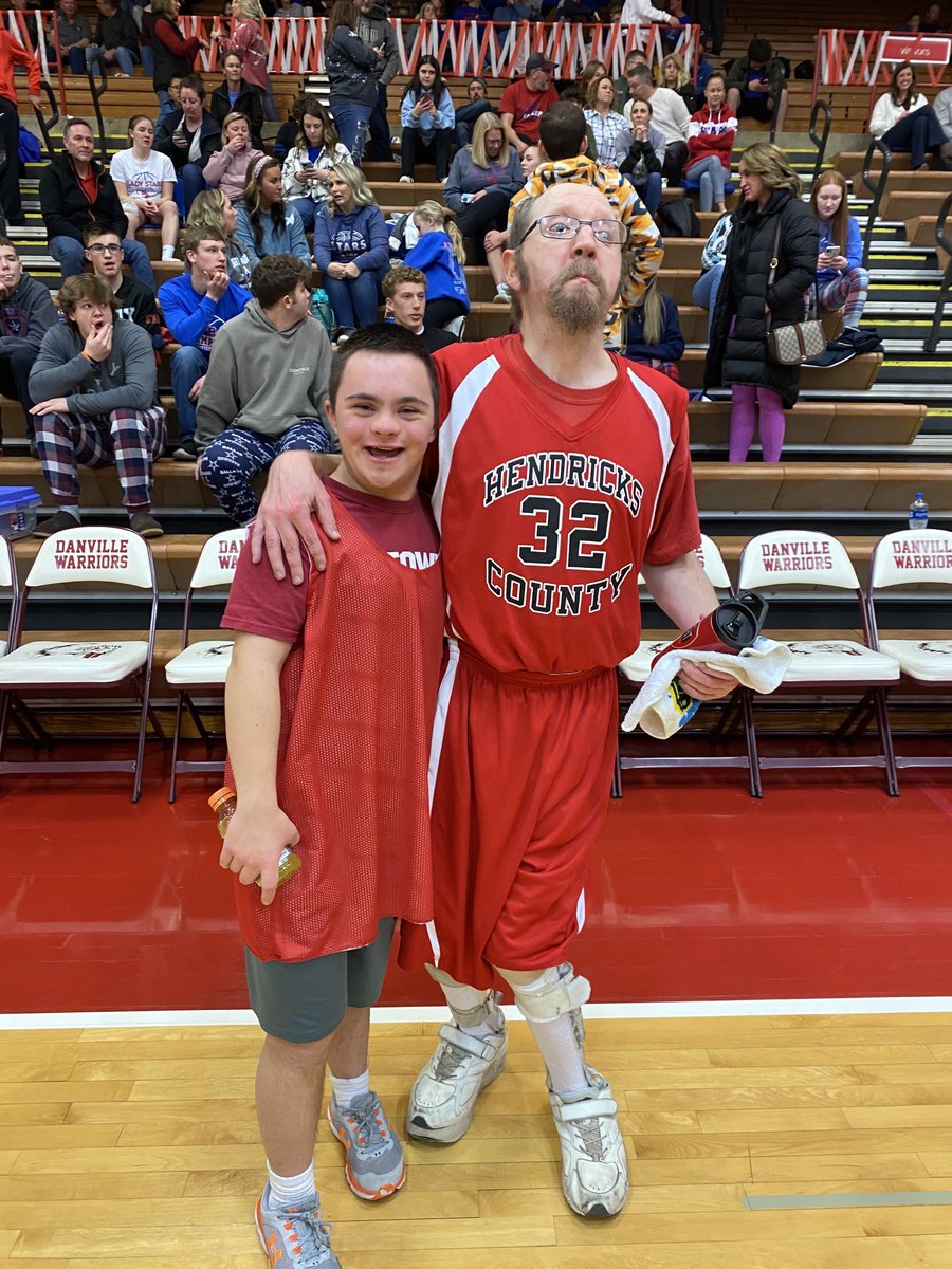 One of the best nights of the year tonight at Danville High, where the Hendricks County Spirit Special Olympics basketball program put on a show with help from athletes of Danville and Western Boone. I’ve got pics, I’ve got videos, and I’ve got a #columncoming