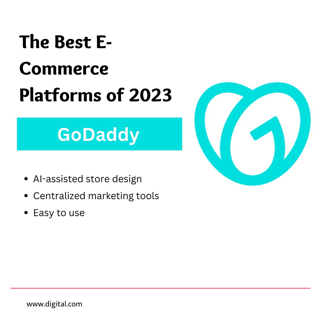 GoDaddy is most recognized for its domain registrar and web hosting services, but it's also an excellent e-commerce platform. Unlike other well-known online shop builders, GoDaddy Online Store does not collect fees on top of transaction fees.

#domains #business #tech #Digital