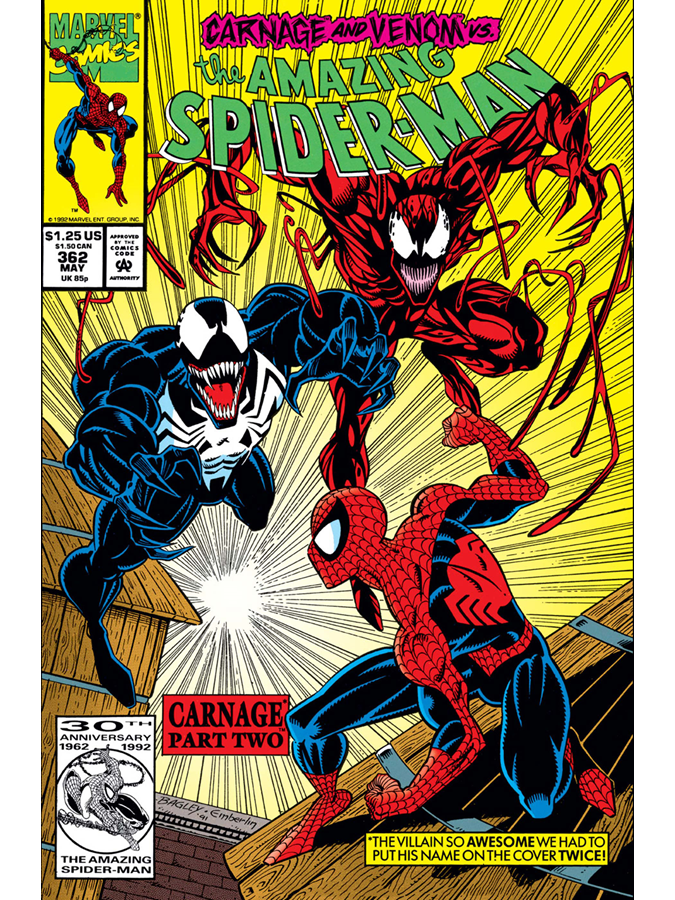 RT @YearOneComics: The Amazing Spider-Man #362 cover dated May 1992. https://t.co/d6X8FMZ6UF