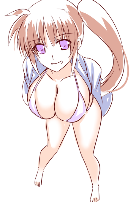 おっぱい大きくて足元が見えない系なのはさん落書き～ 