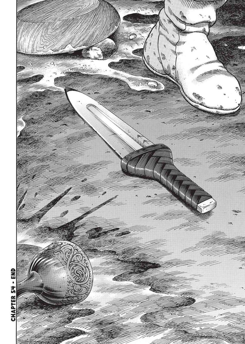 just finished the prologue of vinland saga. i have nothing but praise for this entire arc. absolutely phenomenal storytelling with wonderful thought-provoking scenes that leaves you almost speechless. excited to see what's next 🔥 