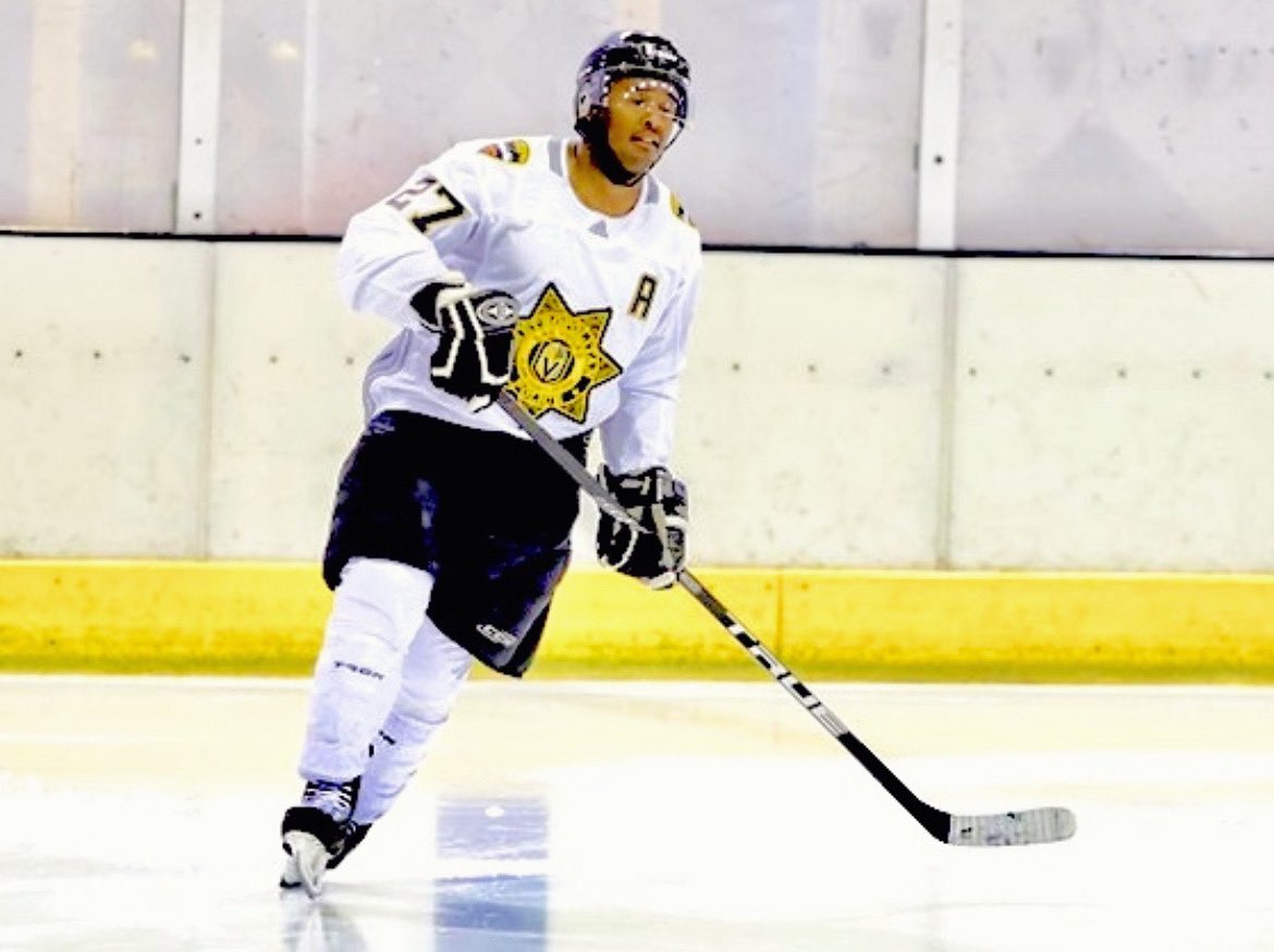 Skate into the weekend and get yourself some Guns vs. Hoses tickets! Three weeks out! Let's show out for Jameson's family, who will be dropping the puck! #vegas #vgk #hockey #vegashockey #vegasborn #goknightsgo #police #policevsfire