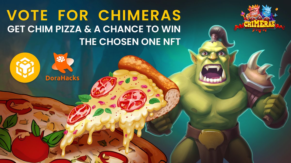 ChimerasGame's tweet photo. Last 10 hours, folks! Let's support Chimeras ๐
1๏ธโฃ Vote for Chimeras on Dora Hacks - https://t.co/3Mb7ACoUpk
2๏ธโฃ Send the screenshot to our Discord - https://t.co/EstDTr49G5
With your help, we can win this Grant together!
#chimeras #P2EGame #chims #BNBGrantDAO https://t.co/jtHy9LQDxg