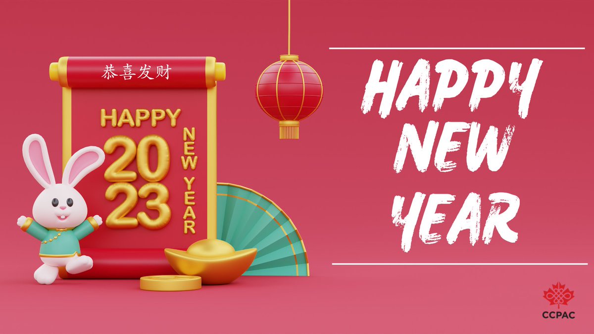 For hundreds of years, Chinese Canadians have make Canada prosperous, strong and free.  And that’s as true today as ever. CCPAC wishes those who are celebrating a very happy and joyful year of the rabbit. #HappyChineseNewYear2023