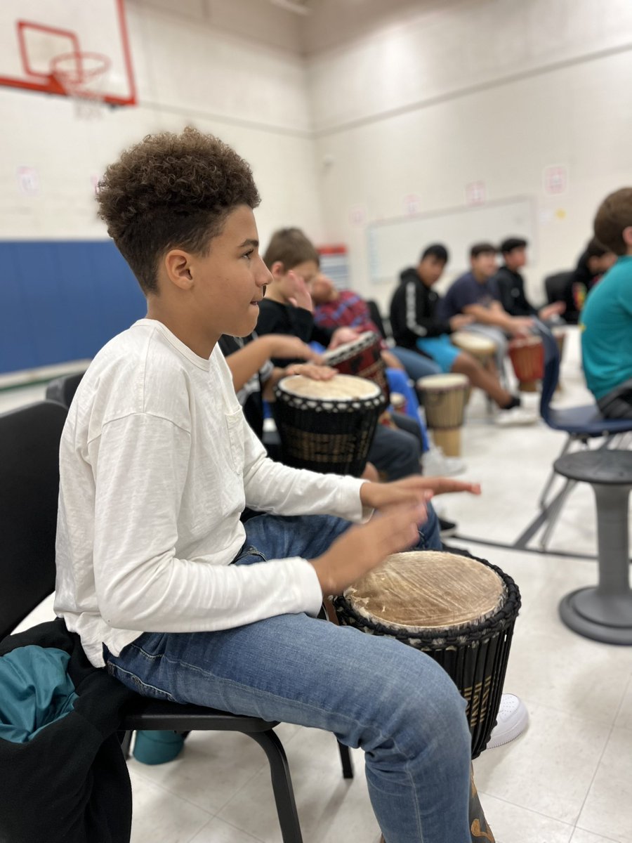 KmartinGT's tweet photo. @OakwoodIntermed says “thank you” to @Give2Kids for a great “Day of Drumming”! https://t.co/1VoIByXyIC