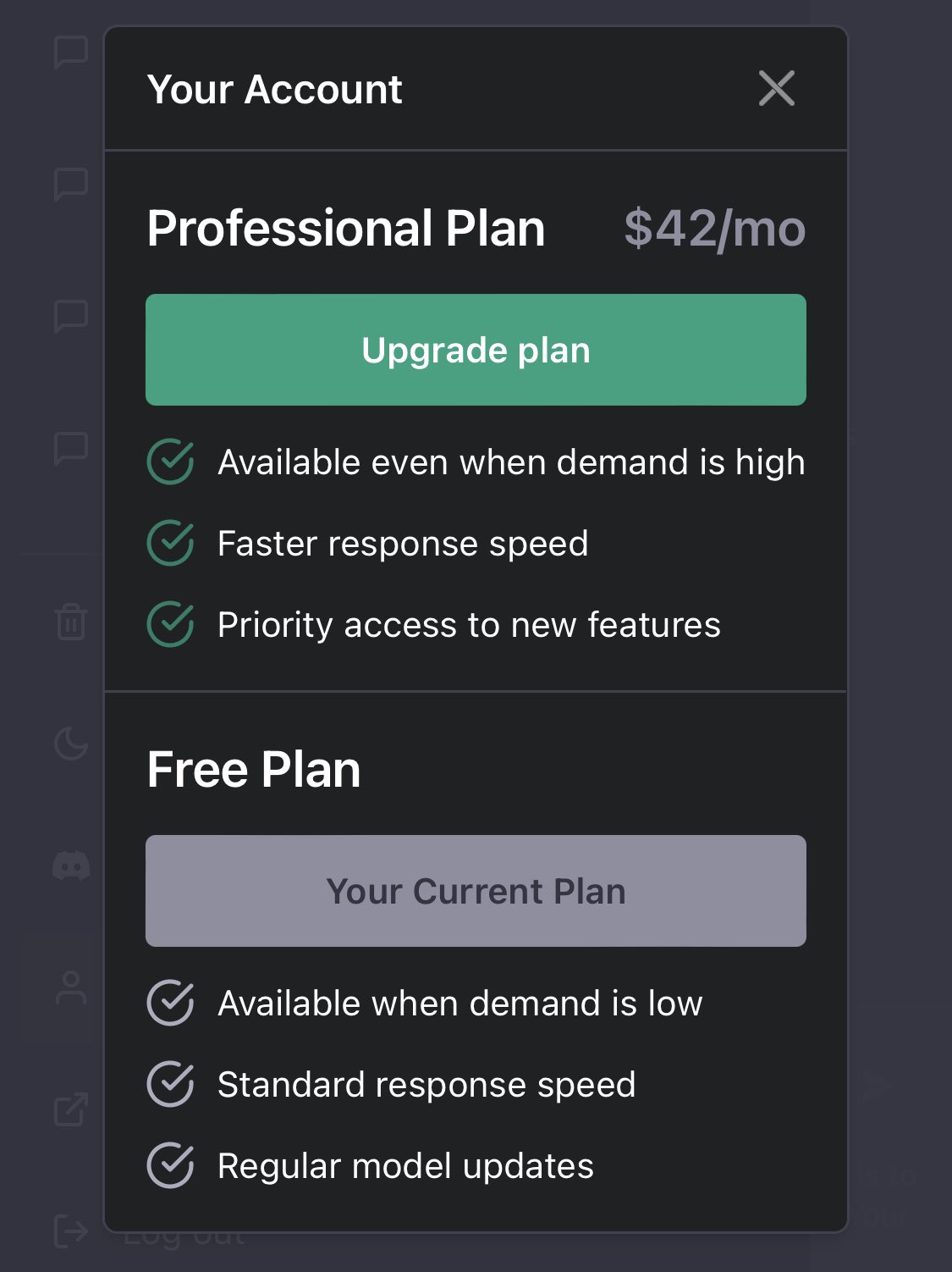 ChatGPT Pro subscription plan and benefits