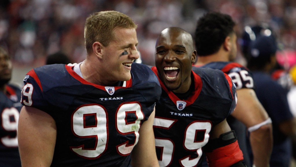 VatorSports's tweet photo. Hear me out…

DeMeco Ryans AND JJ Watt back to the Houston Texans as coaches! Two of the hardest working and classiest guys to ever wear the steel blue, battle red, and white. They’d bring a culture of winning. 

Bring ‘em both home. https://t.co/QZVjkMhcgH