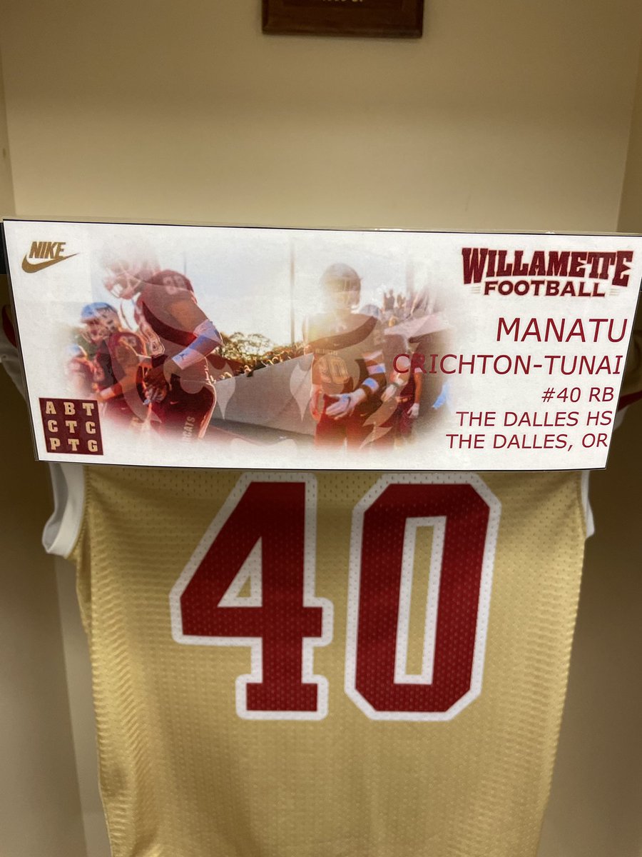 manatu2023's tweet photo. On an overnight visit at Willamette University.🤙🏾  #blessed #thankful #willametteFootball #thedalles https://t.co/KvmgwIkXXS