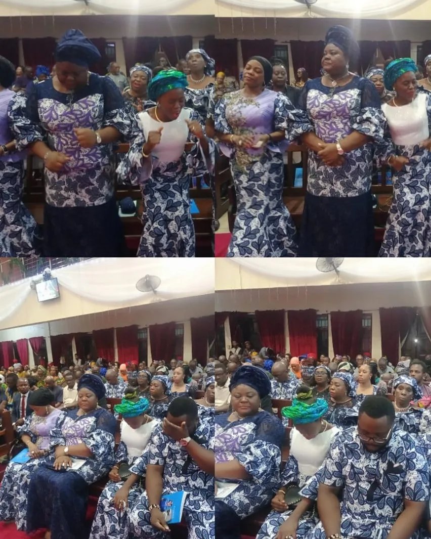 FidaRiversState's tweet photo. Members of FIDA Nigeria, Rivers State branch, thursday 19/1/2023, turned out in their numbers at the Service of Songs in honour of late Group Captain Dorothy Chinwe  Obonna JP RTD, #Mother of Hon. Inime  Aguma, #UN Rep FIDA &amp; past Chairperson of #FIDA Rivers. @FIDANigeria https://t.co/NFcfKO2t7l