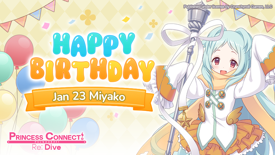 Princess Connect! Re Dive on Twitter "Happy Birthday Miyako! Let's