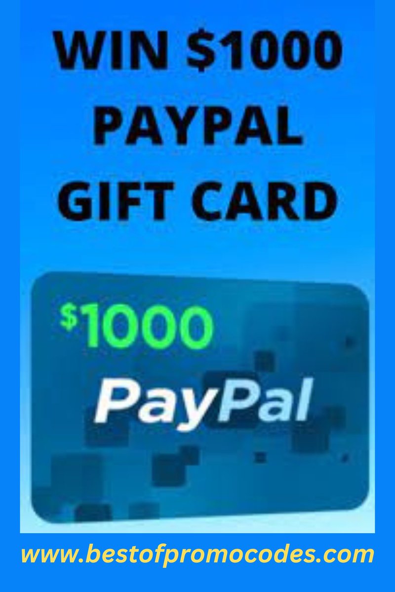 MareaRubbo's tweet photo. get free $100 PayPal gift cards
Click Now:https://t.co/yiae1qnV7z
#paypalgiftcardgiveaway 
#paypalgiftcardsfree 
#paypalgiftcardcode 
#paypalgiftcardredeem 
#paypalusa #paypalgiftcardusa 
#giveaway #walmartgiftcardgivewaway 
#paypalgiftcardgiveaway https://t.co/baoBqEGpXf