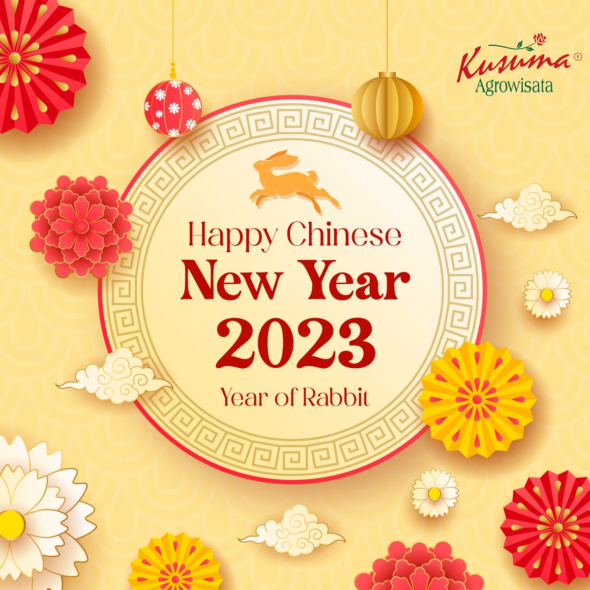 Di tahun baru ini semoga kebahagiaan dan kegembiraan menyertai hari-hari kita semua. Selamat Imlek 2023.  Gong Xi Fa Cai!
.
#imlek #kusumaagrowisata #KusumaAgro #gongxifacai