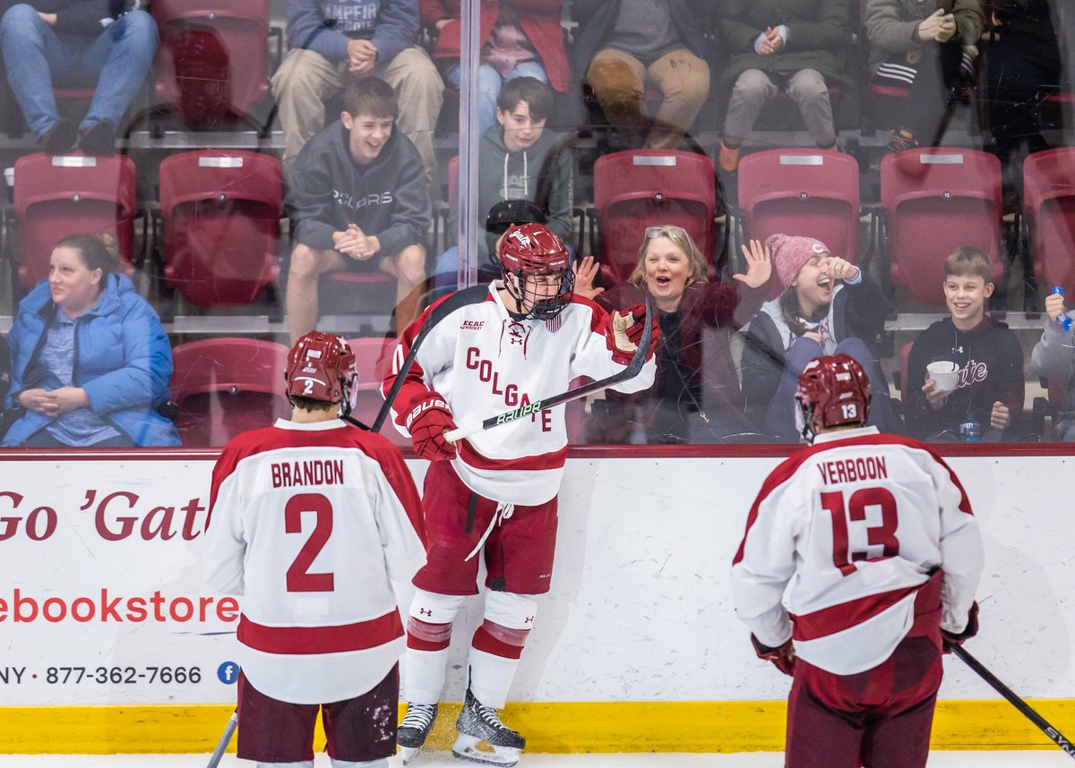 ColgateAthletic's tweet photo. Well that was fun!

@ColgateWIH and @ColgateMIH scored a combined 14 goals in today’s home victories 👏

#GoGate https://t.co/z9650xZ0Y5
