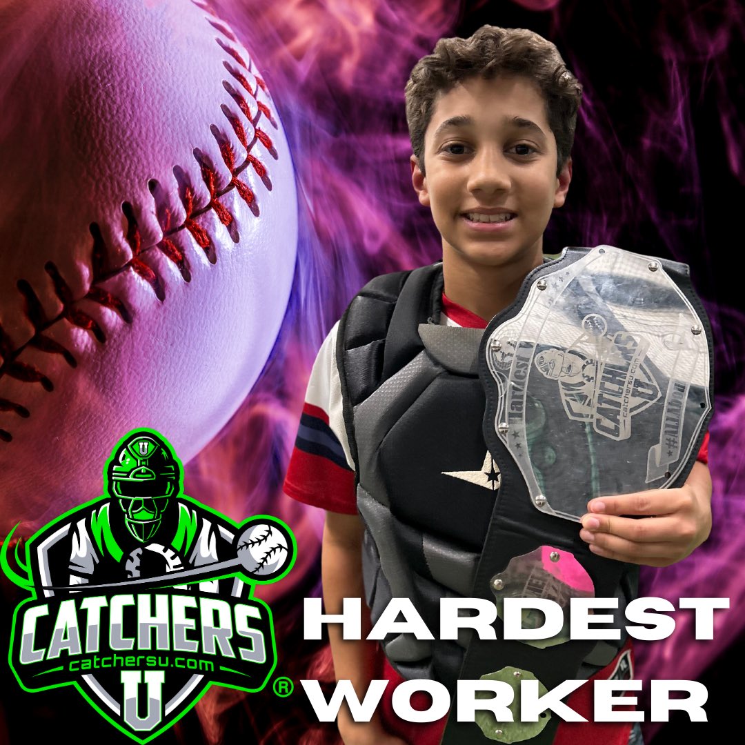 Tonight’s Hardest Workers are David, Jack, Tyler, and Caleb #catchersu #catcher #baseballboys #baseball