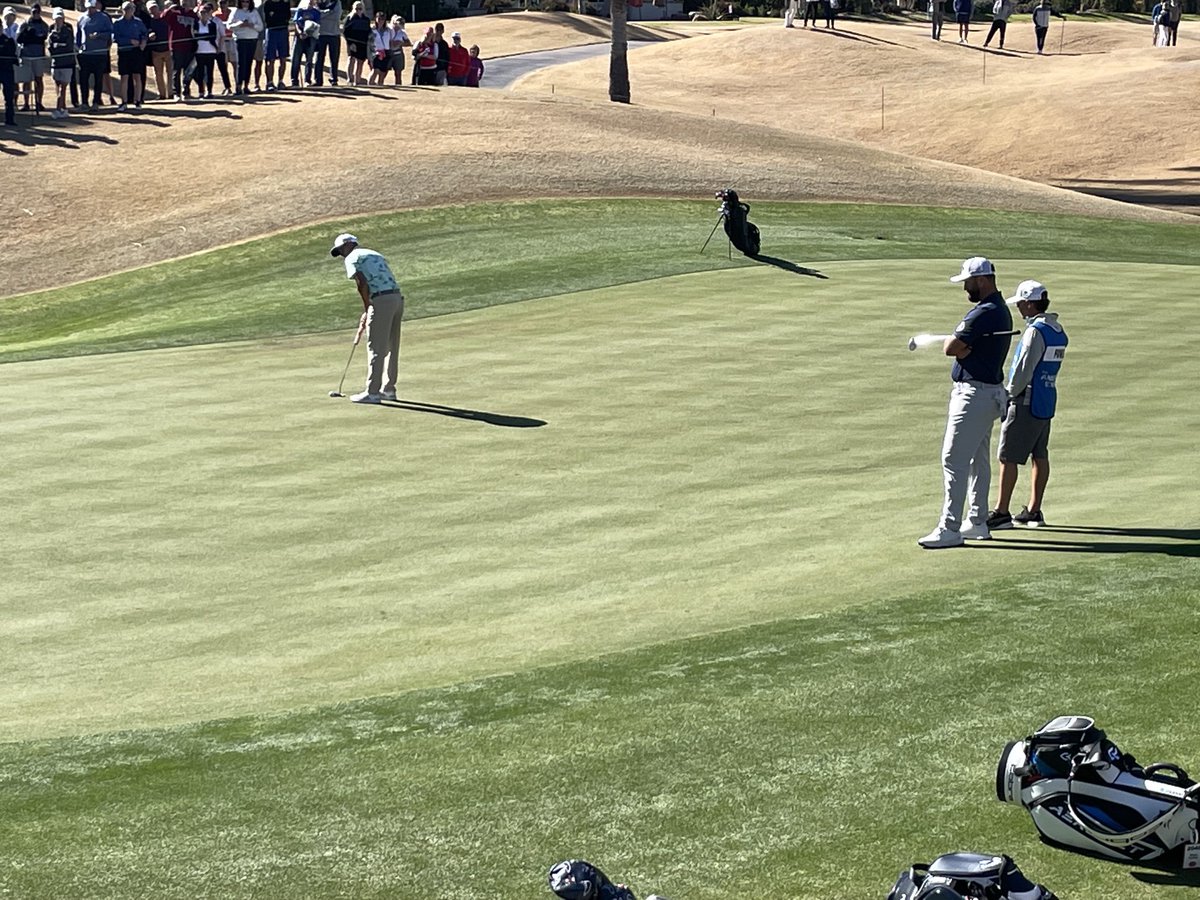 scottaxe's tweet image. So, when you come out to the #AMEX you will be able to see the best players up close.
We followed ⁦@JonRahmpga⁩ and ⁦@RickieFowler⁩ today.
Unless you go you have no idea how good they are.
#PGAT
#Golf