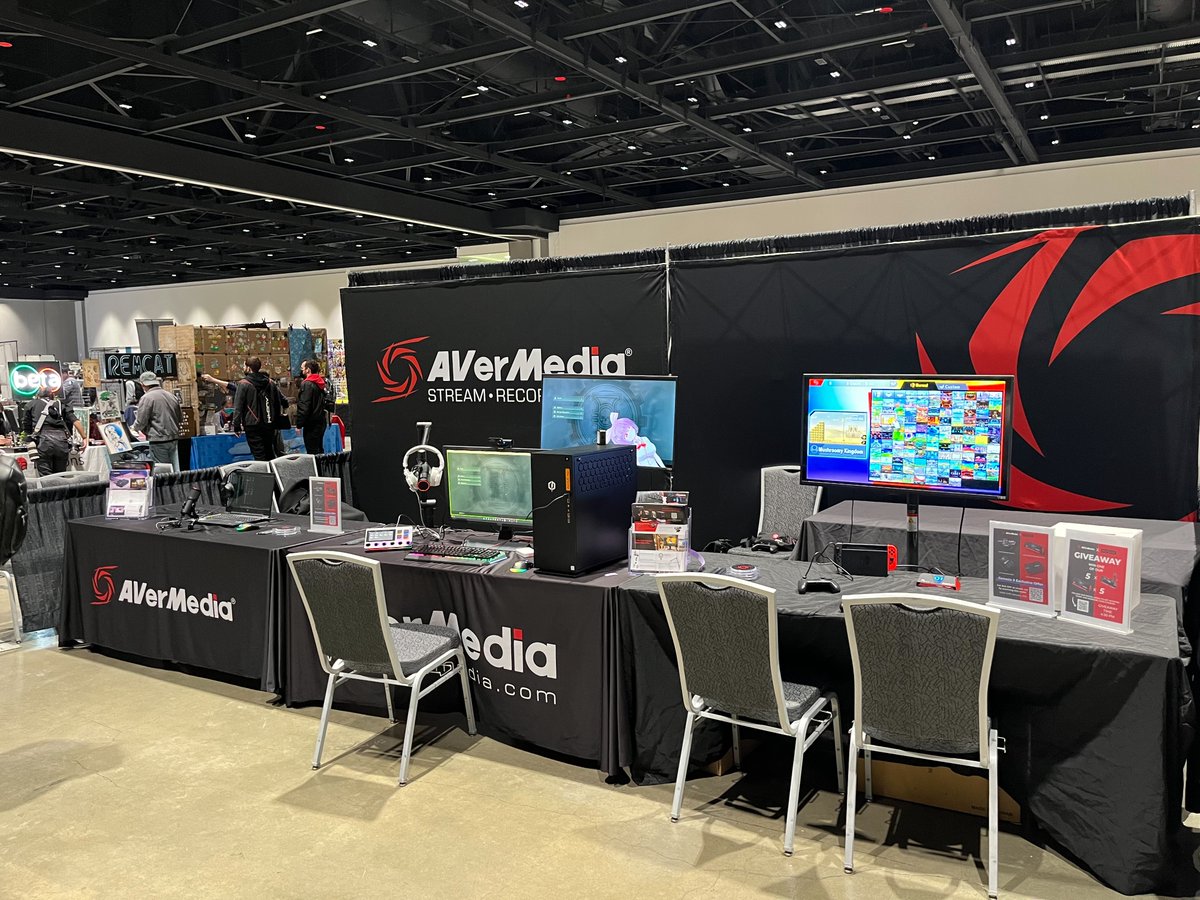 AVerMedia's tweet image. We had a blast at #G9 Day 1! If you haven't had the chance to visit our gaming stations, what are you waiting for? Come by our booth, join the daily giveaways a get some swag! 

#SmashBros #BoldlyCreate