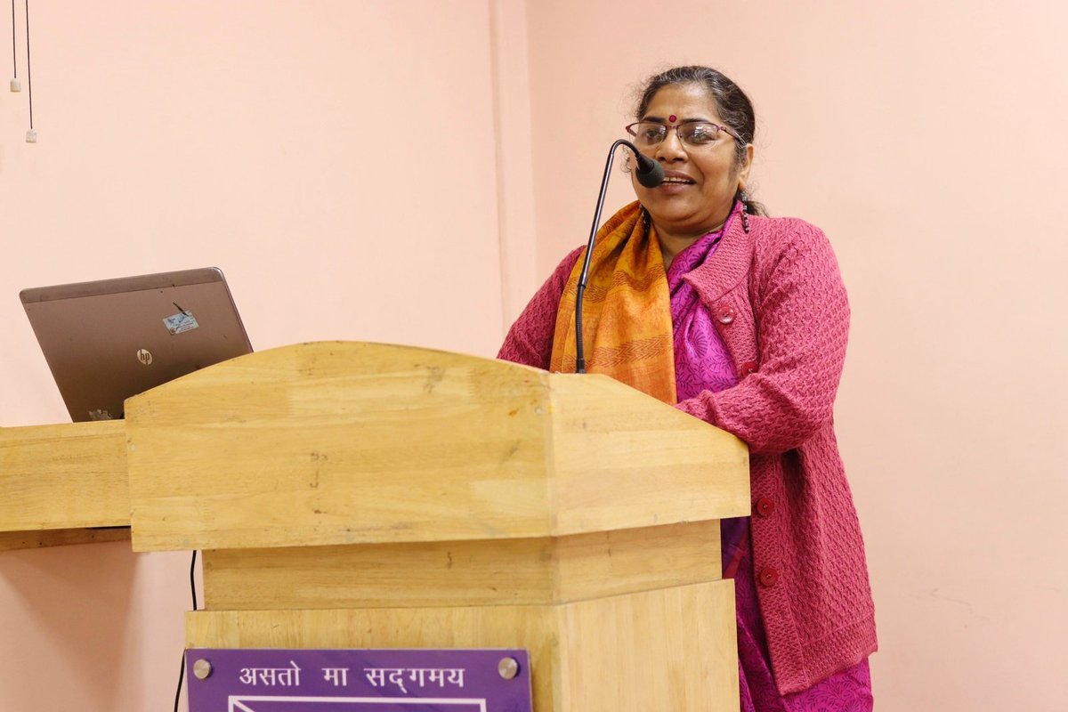 Glimpse of the seminar organised by *Culture &amp; Ethics Cell* in collaboration with ISKCON on a very pertinent topic *Destiny: Do we make it or does it make us?*, under the guidance of our Principal, Prof. R.K. Gupta and Convenor, Ms. Renuka Bazaz.