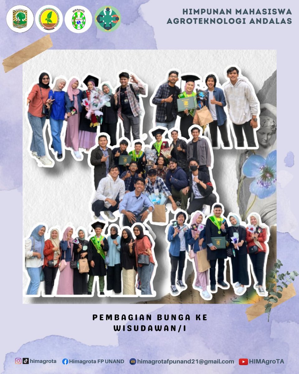 HIMAgroTAfess's tweet photo. [PRESS RELEASE PERAYAAN WISUDA VI] 
.
Haii Agropepss..
Selamat kita ucapkan kepada uda dan uni yang wisuda pada hari Sabtu, 14 Januari 2023. Semoga ilmu yang didapatkan bisa dimanfaatkan untuk nusa dan bangsa ✨
.
_______________________
Bidang Infokom HIMAgroTA FP-UNAND https://t.co/uPA7iJTeON