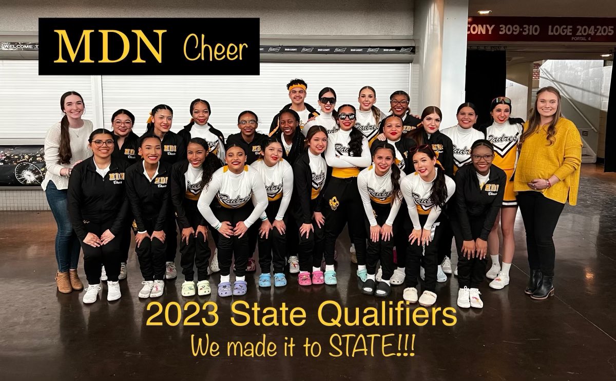 Marcos de Niza High School Athletics (@mdnathletics) on Twitter photo Congratulations, <a href="/MdNCheer/">MDN Cheer</a>. They placed in the top 10 (out of 28) and made it to finals tomorrow. Performance time is 12:15 PM at Veterans Memorial Coliseum at the State Fairgrounds. #prideandrespect <a href="/mdnpadres/">Marcos de Niza High School</a> <a href="/MDN_PAC/">MDN_PAC</a> <a href="/TUHSD_News/">TUHSD News</a> <a href="/huffine_tuhsd/">David Huffine</a> Congratulations, <a href="/MdNCheer/">MDN Cheer</a>. They placed in the top 10 (out of 28) and made it to finals tomorrow. Performance time is 12:15 PM at Veterans Memorial Coliseum at the State Fairgrounds. #prideandrespect <a href="/mdnpadres/">Marcos de Niza High School</a> <a href="/MDN_PAC/">MDN_PAC</a> <a href="/TUHSD_News/">TUHSD News</a> <a href="/huffine_tuhsd/">David Huffine</a>