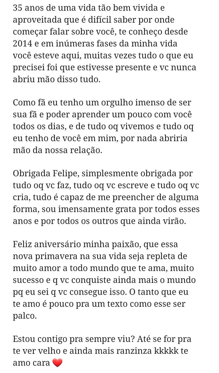 kccgloom's tweet photo. 00:00 ♥︎

tds os anos um filme intenso passa pela minha cabeça, esse carinha tá comigo desde 2014 e de lá pra cá foram inúmeras memórias q eu criei e jamais abriria mão disso 

o que esse cara me ensinou e me fez descobrir é mágico 💕

#FelizAniversarioFelipeNeto @felipeneto https://t.co/dlP9LzuvV4