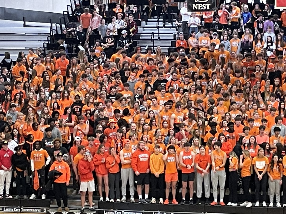 Wow!  Thanks to all who participated in tonight’s Orange Out game. East has AMAZING staff, students, parents, community members, and ambassadors! #orangeout #doitfordragonfly