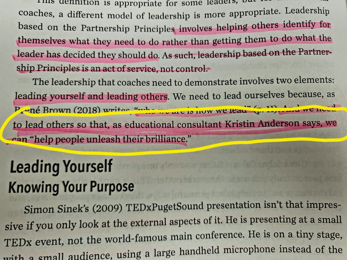Reading Jim Knight's The Definitive Guide To Instructional Coaching, a must read, and see Dr. <a href="/kristiande/">Dr. Kristin Anderson</a> quoted along with another brilliant mind Brene Brown! Totally fan girling that her amazingness is being highlighted and I get to say I know her!!! #IWannaBeLikeHerWhenIGrowUp