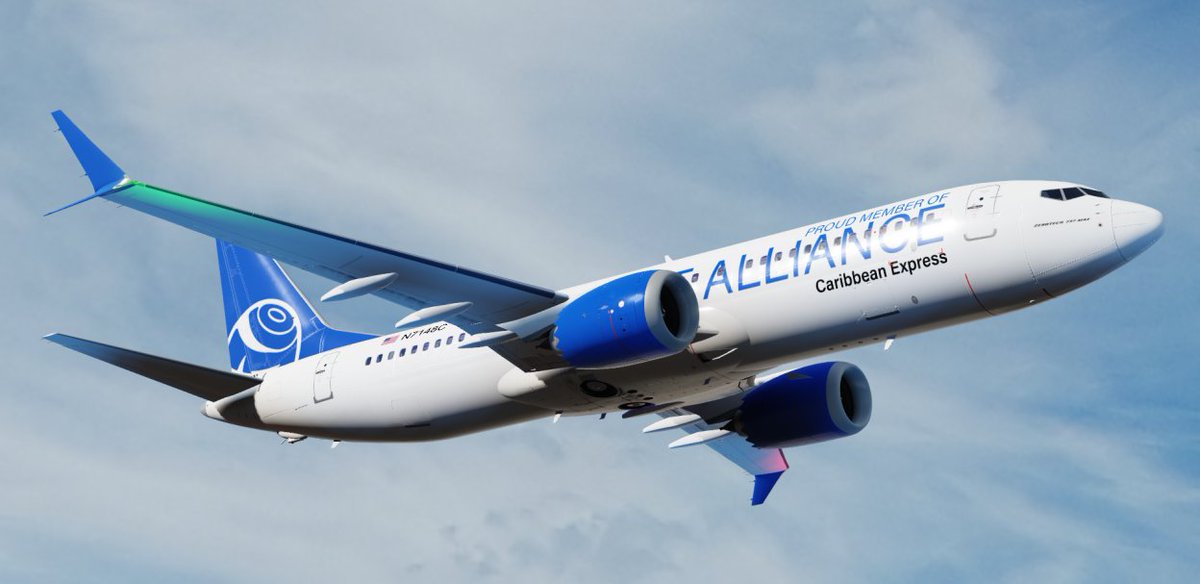 CEARBX's tweet photo. yo @AvientRBLX 

Our newest 737MAX-8 is now in service, wearing the special "Avient Alliance" member livery!

#ROBLOX #RobloxDev #roaviation https://t.co/Zn2DPc8brW