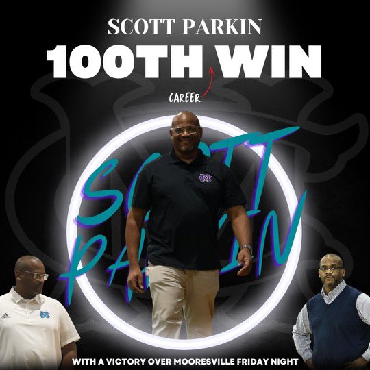 With <a href="/coxmillwbb/">coxmillwbb</a> win tonight over Mooresville, Coach Scott Parkin won his 100th game as a Varsity Head Coach. Congrats Coach Parkin and our girls basketball team. 

#BuiltAtTheMill #MillMentality
