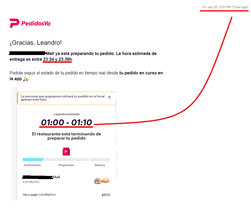 LeanYaEstaUsado's tweet photo. @pedidosya Dos pedidos diferentes en dos comercios diferentes porque me cansé de que me boludeen corriendo la hora de entrega. En ambos pedidos me dieron una entrega estimada de media hora. El gobierno de inútiles que tenemos estima mejor que ustedes. https://t.co/5oOB2xiO2N