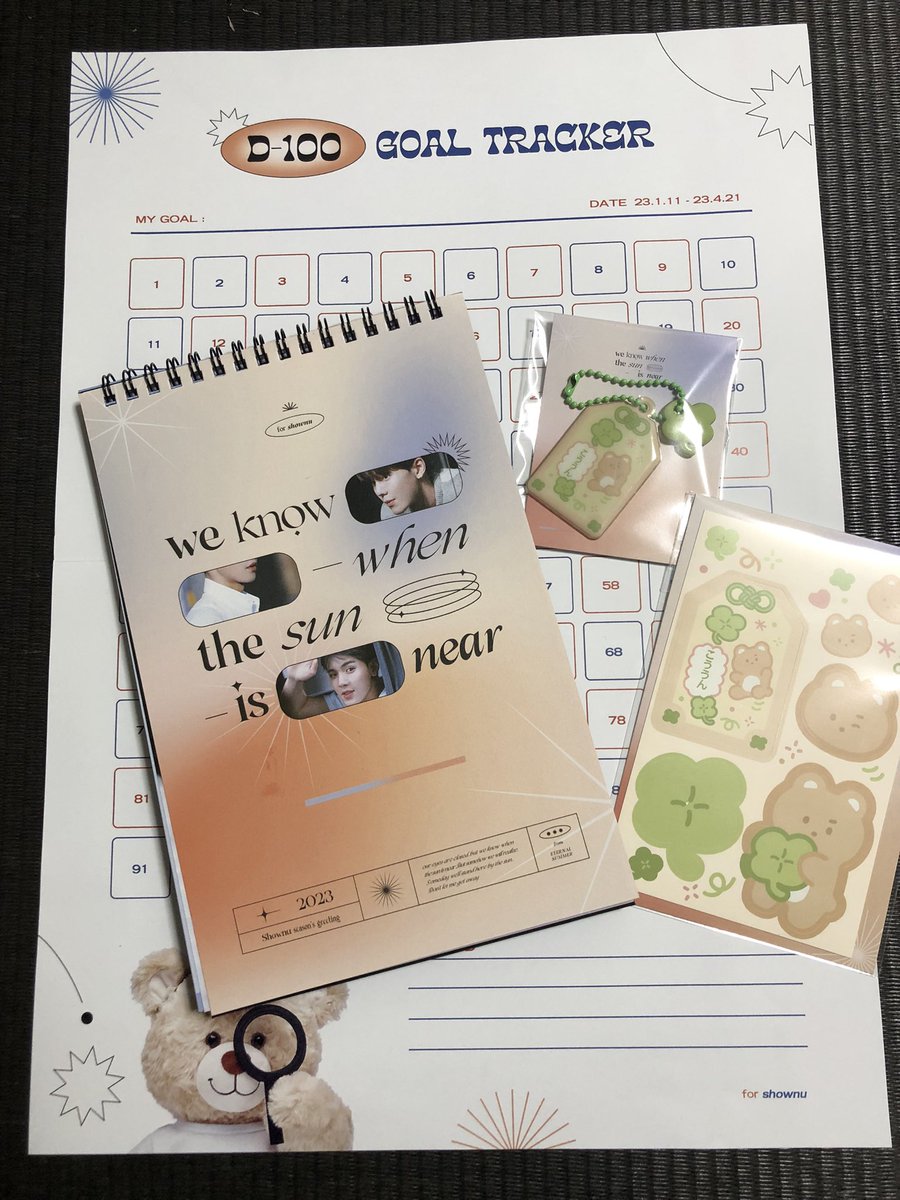 miyu5351's tweet photo. ETERNAL SUMMER 様

素敵なseason's greetingが届きました。
お守りのキーリングも嬉しいです🧸
毎日毎日見ながら、D-dayを楽しみに待ちます！
ありがとうございました。

@summer_shownu 

@_mx514shop_ https://t.co/6cm9rxEa7r