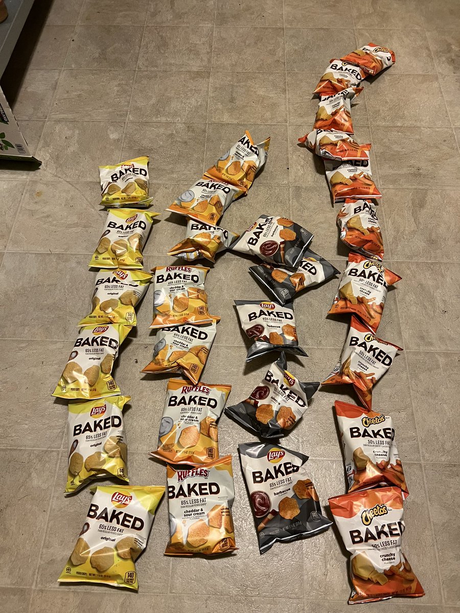 WOW bought an assorted box of <a href="/Fritolay/">Frito-Lay</a> baked chips from #Costco 
It was advertised to have 4 bags of baked hot Cheetos and instead they just gave us a bunch of regular Cheetos this is what I get for shopping from Costco !