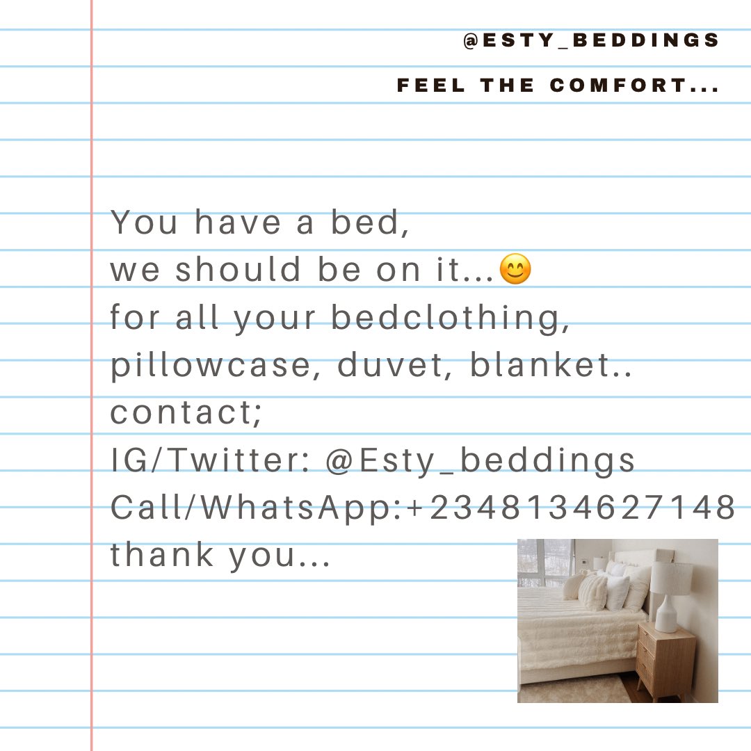 Esty_Beddings's tweet photo. Happy new week people and happy new year! 

It’s a new year to change those beddings and we have beautiful designs for you

Do well to follow, retweet, patronize and refer us. 

Please retweet 🙏 https://t.co/pzCufWQrEJ