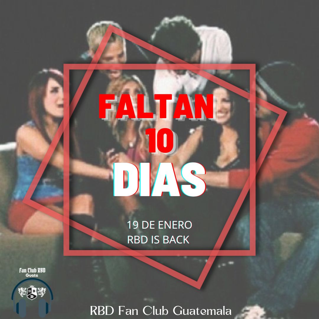 RBD_fanclubGT's tweet photo. Faltan 10 días Rebeldes.
Que anunciaran nuestros RBD's..??
Y tu ya tienes lista tu corbata?
❤️⭐️❤️

#RBDISBACK #rbdguatemala #rbdteam #rbd2023 #rbdunion #rbdtour2023 #rbdforever #rbdreencuentro #rbdregreso #rbdhastalamuerte #rbdhastaelfin https://t.co/u7fFubaXAA