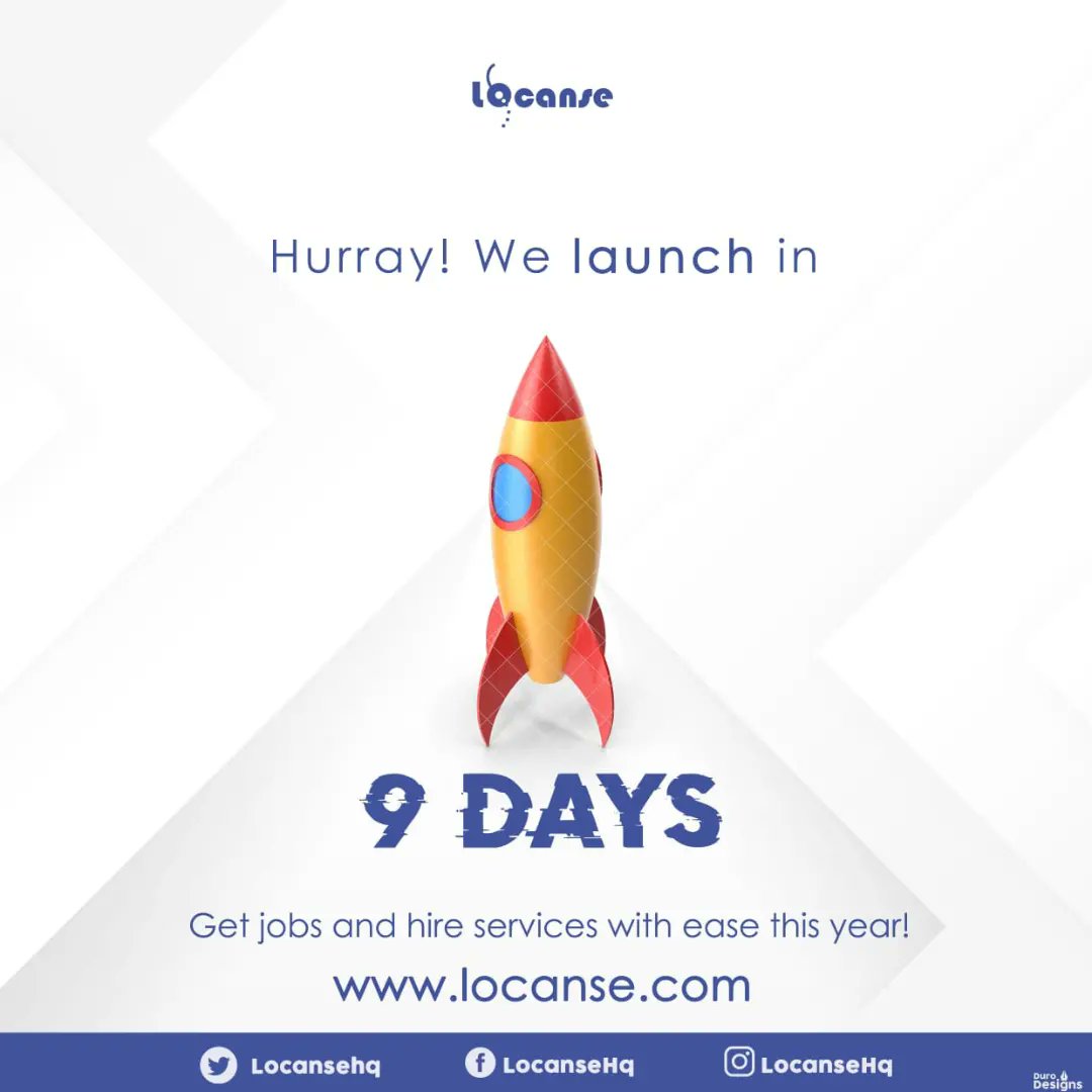 LocanseHQ's tweet photo. It's a new day, which means our Launch is only 9 days away. The challenge is ongoing! https://t.co/pk2DSA69Ag