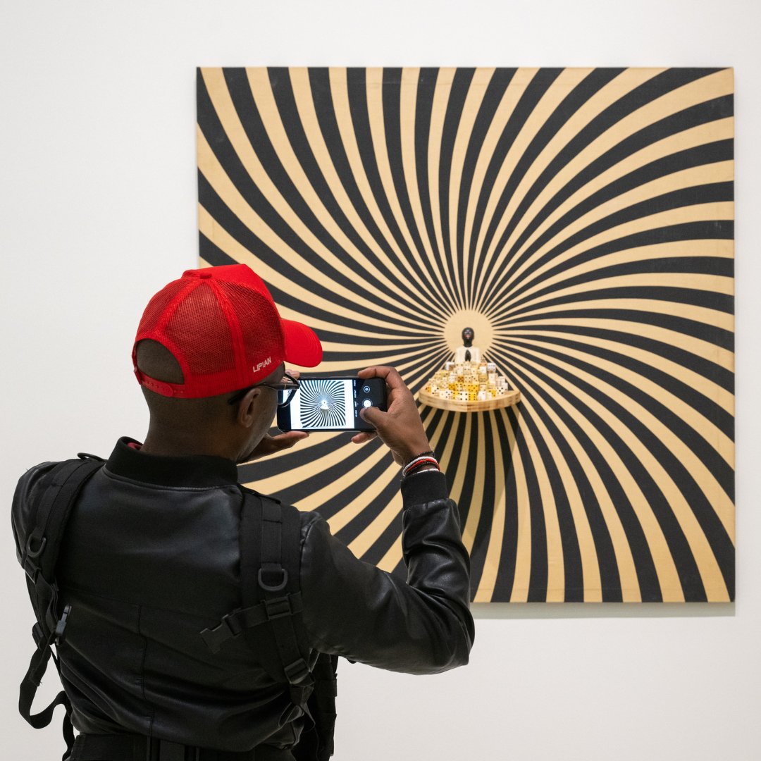 Guggenheim's tweet photo. #Forothermore investigates aspects of Nick Cave's career grounded in key aesthetics: the artist primarily works with found objects and existing material, making "something out of nothing."

Pictured: Nick Cave, "I Wouldn't Be Against It," 2007. Courtesy of the artist. https://t.co/iUpEay3ImN