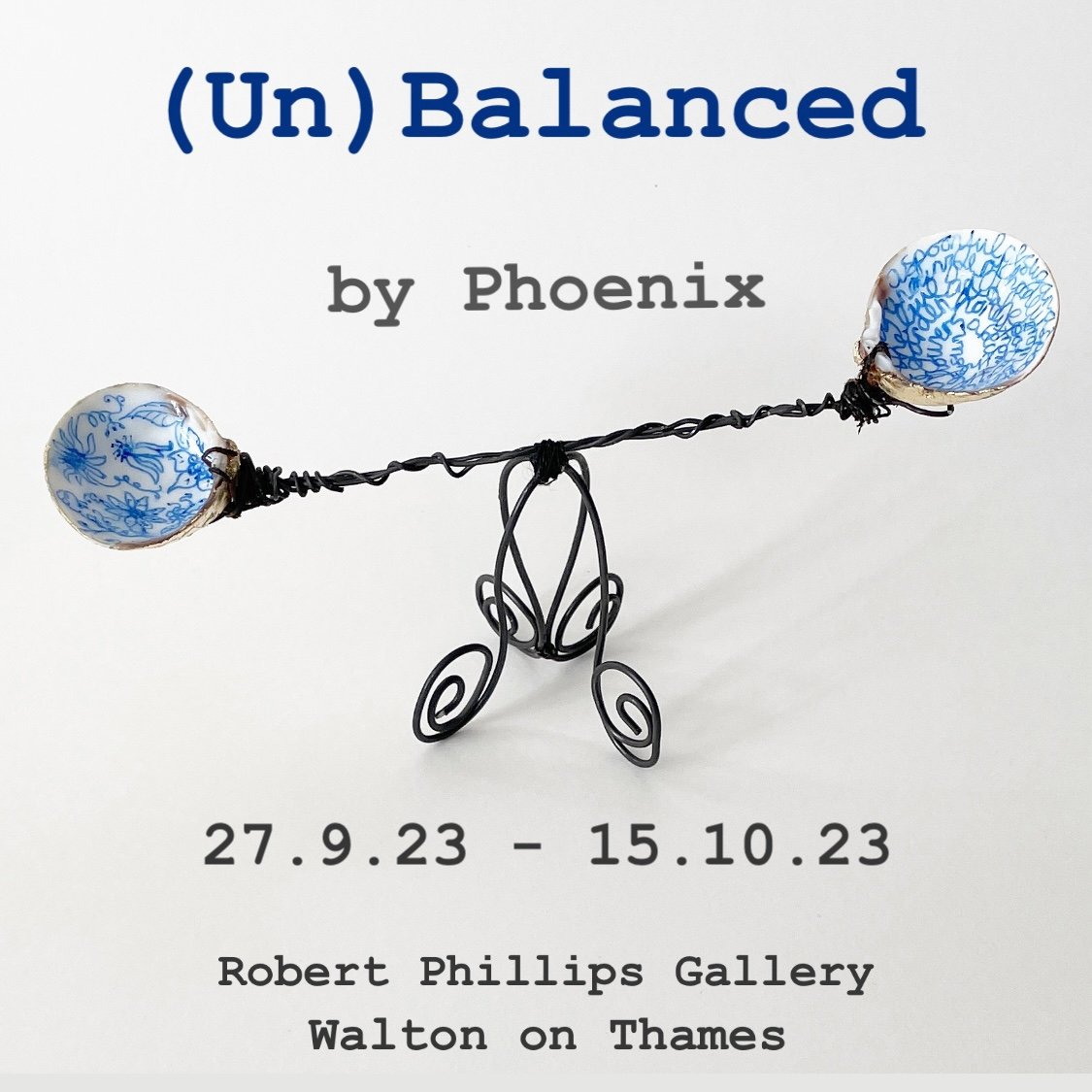 Hooray! Following our meeting on Saturday, we have finally settled on a title for our exhibition this autumn. Thanks to <a href="/blueberrybutton/">Maria Walker Artist</a> for creating the image.
#exhibition #exhibitiontitle #whatsinaname #unbalanced #balance