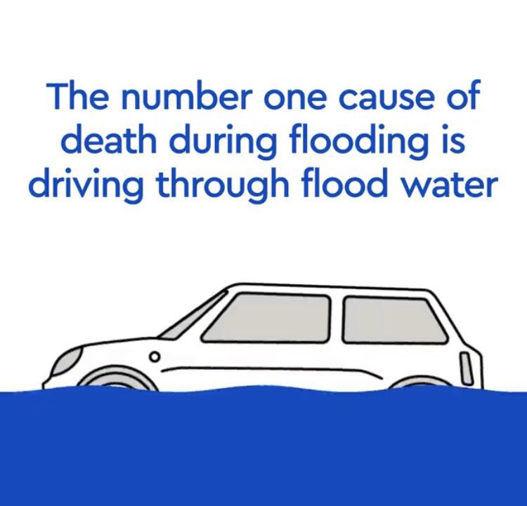 dharford79's tweet photo. With many flood warnings in place around the UK, as rivers &amp; Ford levels rise quickly, it’s imperative you DO NOT try to cross a flood in your vehicle. 

Just 12 inches of moving water will float a family size car.

32% of flood related deaths occur in vehicles.

#RoadSafety https://t.co/bIM8ItAUVG