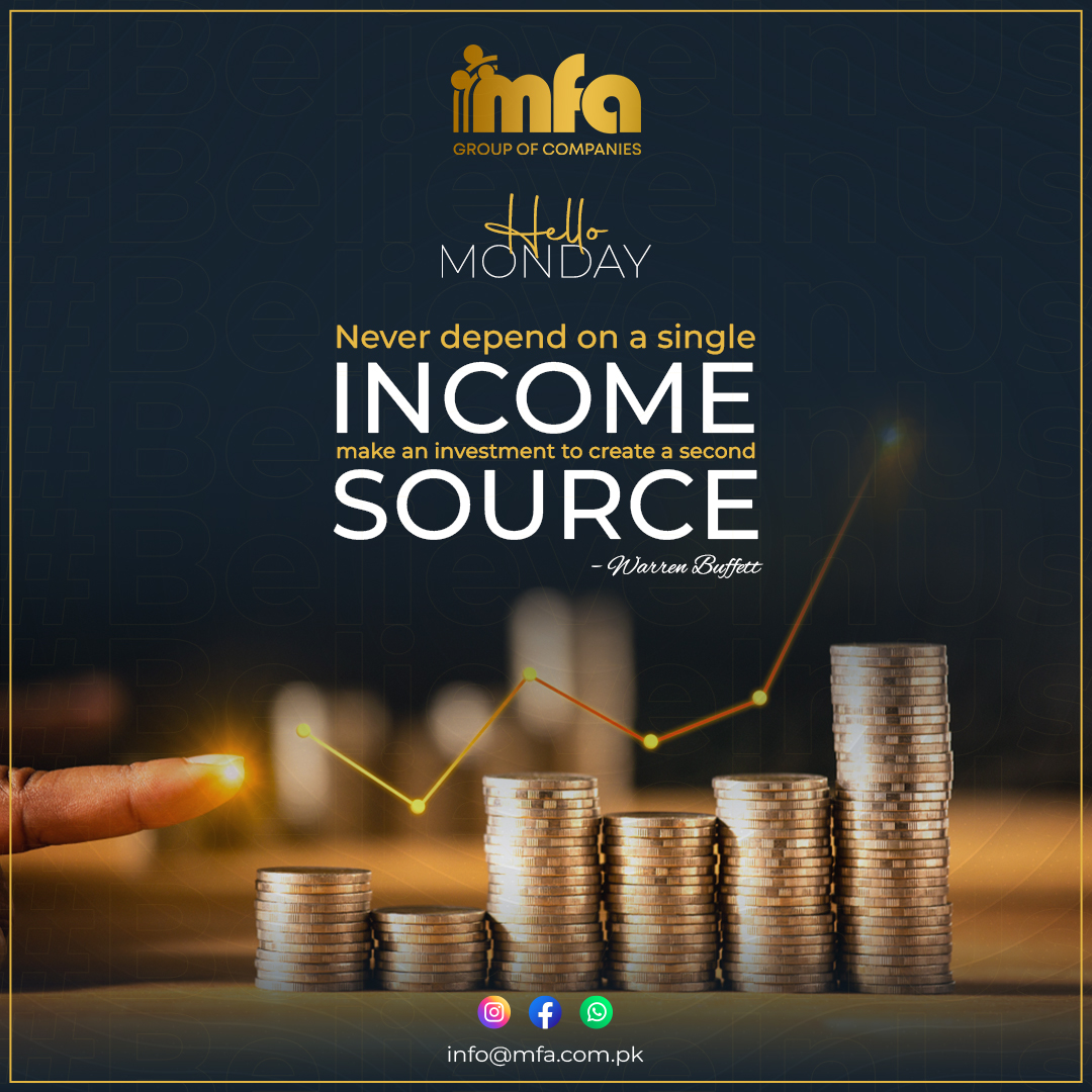 mfa_pk's tweet photo. “Never depend on a single income, make an investment to create a second source.”
#warren_buffett 

#mondaymotivational #hellomonday #realestate #Smartwayconsultants #smartway #investiment #income #secondsource https://t.co/9nGasxcBoZ