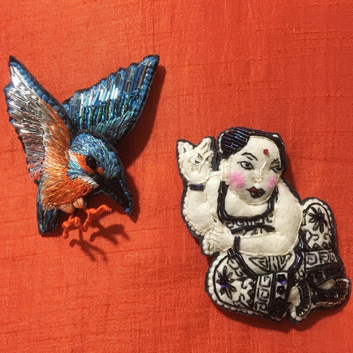 masadonna's tweet photo. 新年一発目作品
唐子と翡翠
これは来月の委託用だに
東京の高円寺にある
チャイナものを扱うお店
amanojyakuにて販売よ！ https://t.co/iGOrQzq7hC