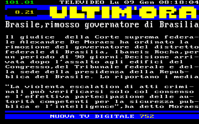 RaiTelevideo's tweet image. #Brasile #alexandredemoraes #IbaneisRocha