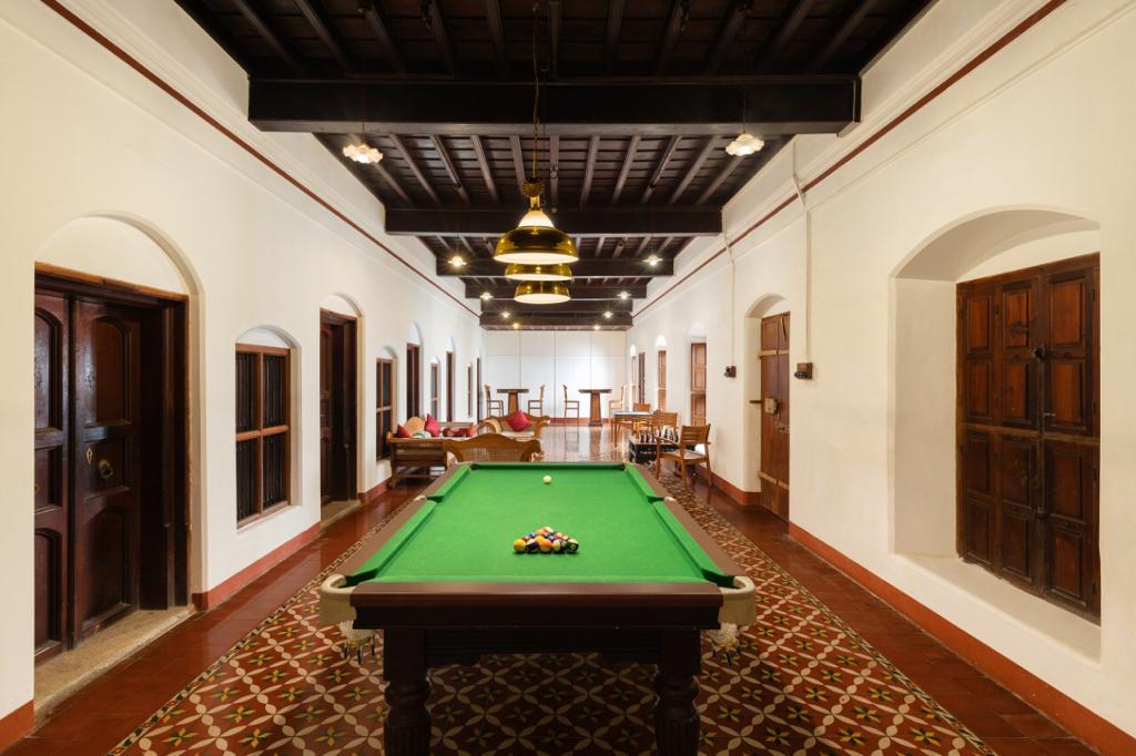 Get ready to have a wonderful time at the Activities hall at Chidambara Vilas! Our collection of traditional games is sure to bring out your competitive side with endless entertainment.

#ChidambaraVilas #HeritageHotels #LuxuryResorts #LuxuryHotels #Chettinad #TraditionalGames