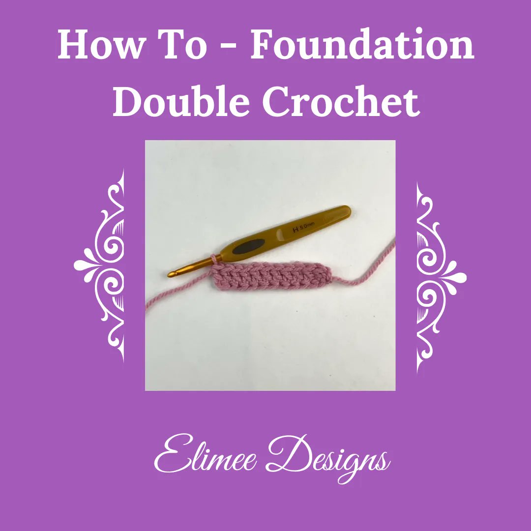 ElimeeDesigns's tweet image. Here is the final video crochet tutorial in this mini series (read recorded before baby bump arrived lol). 

Check out our #youtubevideo if you&apos;d like some help getting to grips with the foundation double crochet stitch, or simply need a refresher.

#learntocrochet #crochet