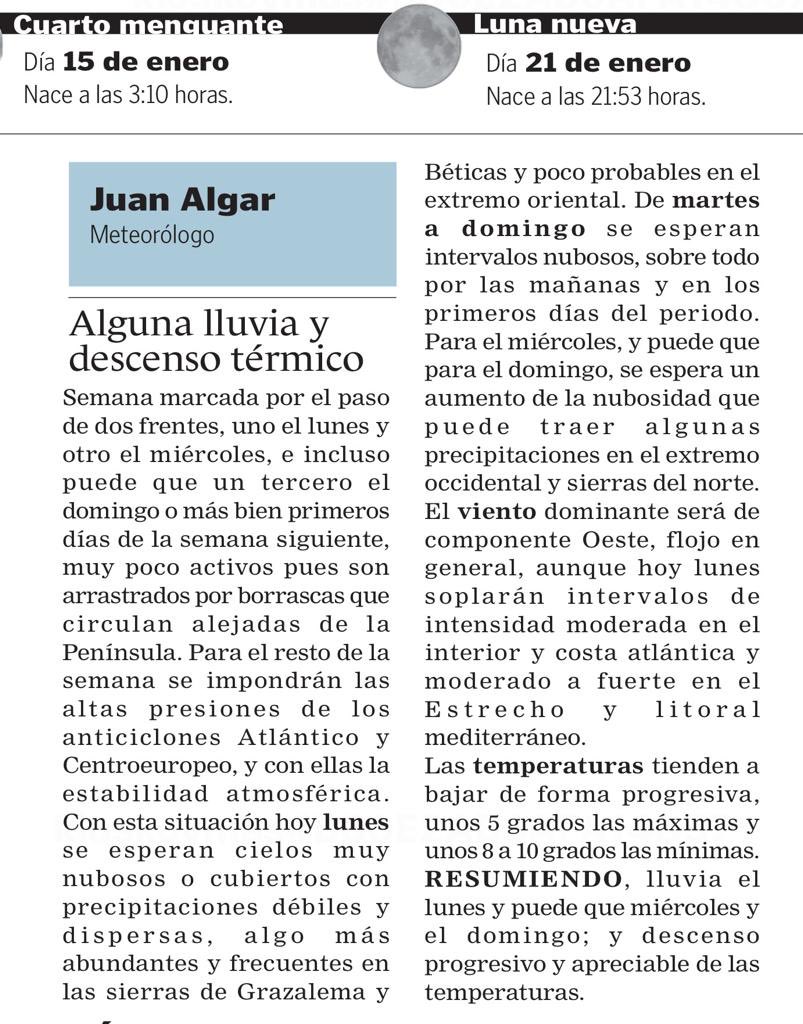 Algo de lluvia y fresquito