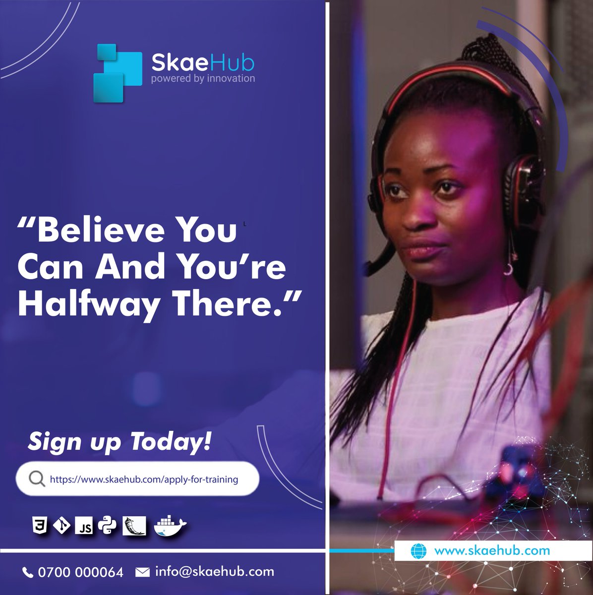 SkaeHub's tweet photo. Good morning, techies!
Start the week off right by tackling that project you've been putting off or learning a new skill. Remember, the only limit to what you can accomplish is the amount of effort you're willing to put in.

SIGN UP TODAY : https://t.co/xZxRC8QyoB #technology https://t.co/LpGQzUUVor