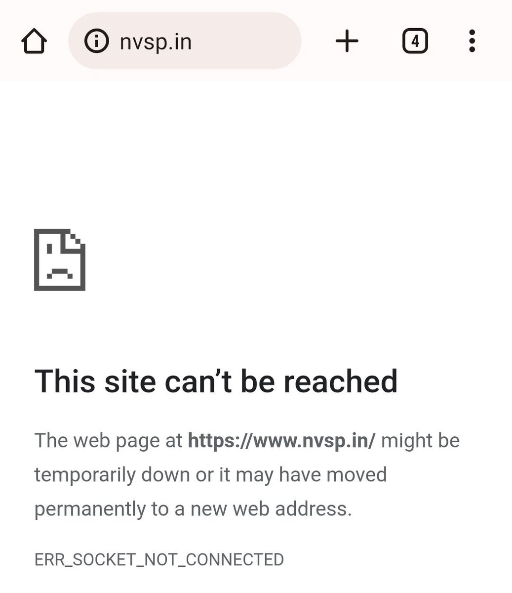 ishanllb's tweet photo. Voter Helpline App and NVSP Portal is not working since last one week. Why department is not fixing this? Voter card registration, correction, aadhar linking, nothing working. Please check this. @ECISVEEP #nvsp #eci https://t.co/18HdWkvCTO