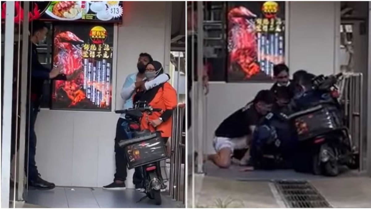 ChannelNewsAsia's tweet photo. Police arrest man who held woman at knifepoint at Yishun Ring Road https://t.co/HFXGetcYEA https://t.co/ksIZuXCtzd
