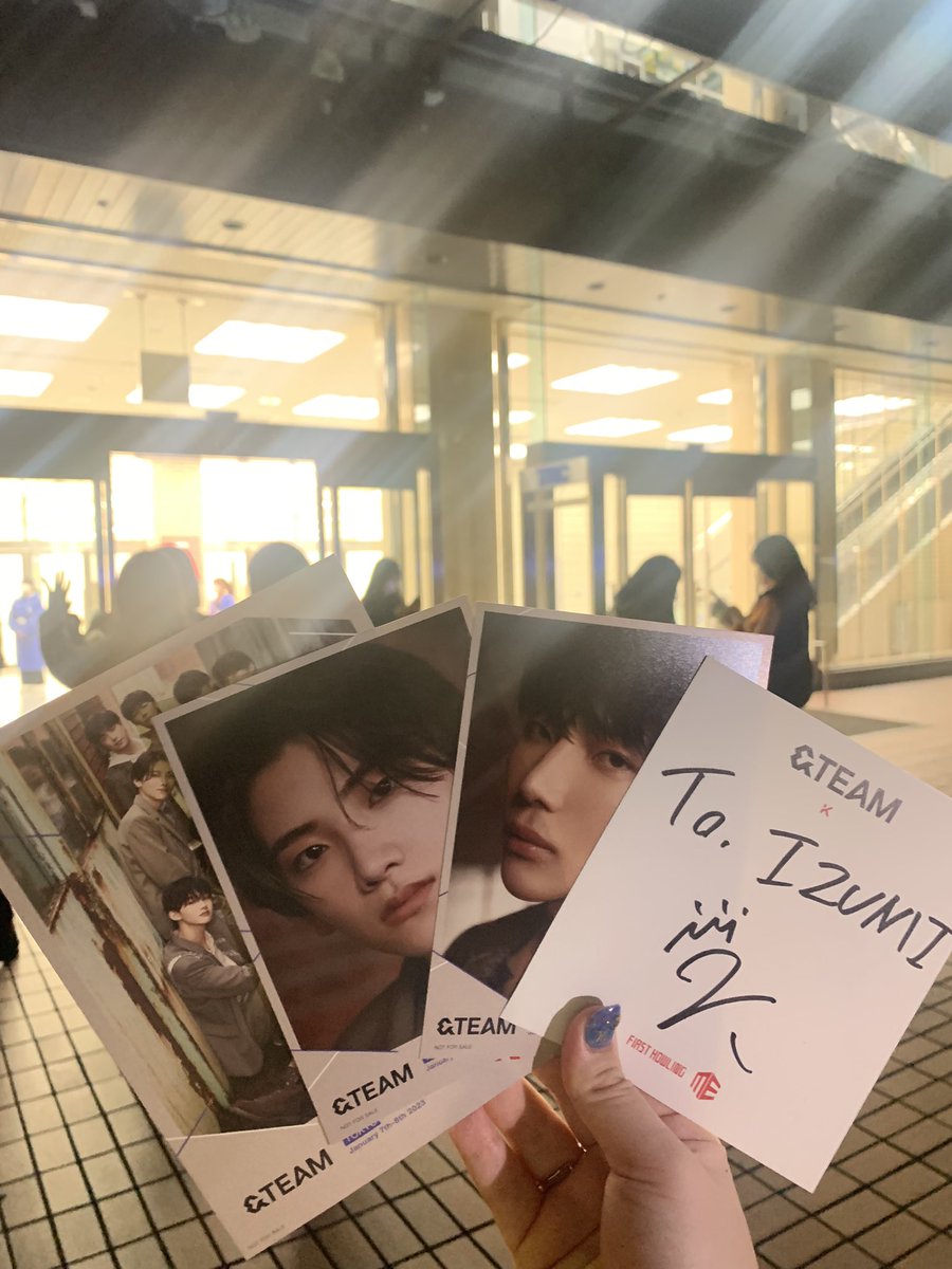 &TEAM EJ ウィジュ サイン会 直筆サイン ME オフイベ andTEAM_お渡し会
